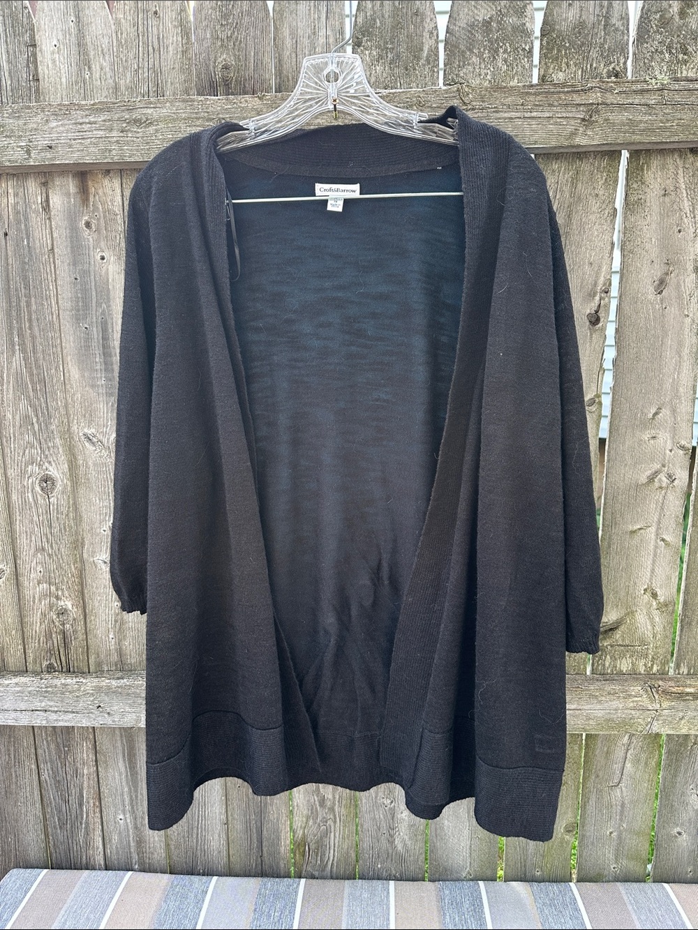 Croft&Barrow Black Cardigan